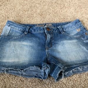 Justice girls jean shorts